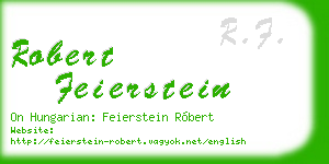 robert feierstein business card